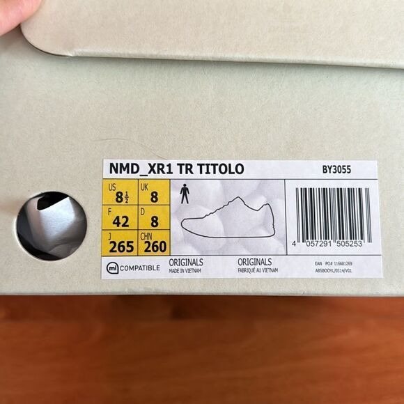 NWT Adidas NMD XR1 Trail Titolo Celestial in White size 8.5 - Picture 12 of 14